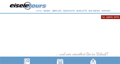 Desktop Screenshot of eiseletours.de